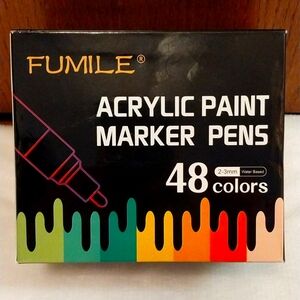 48 ACRYLIC PAINT MARKER PENS